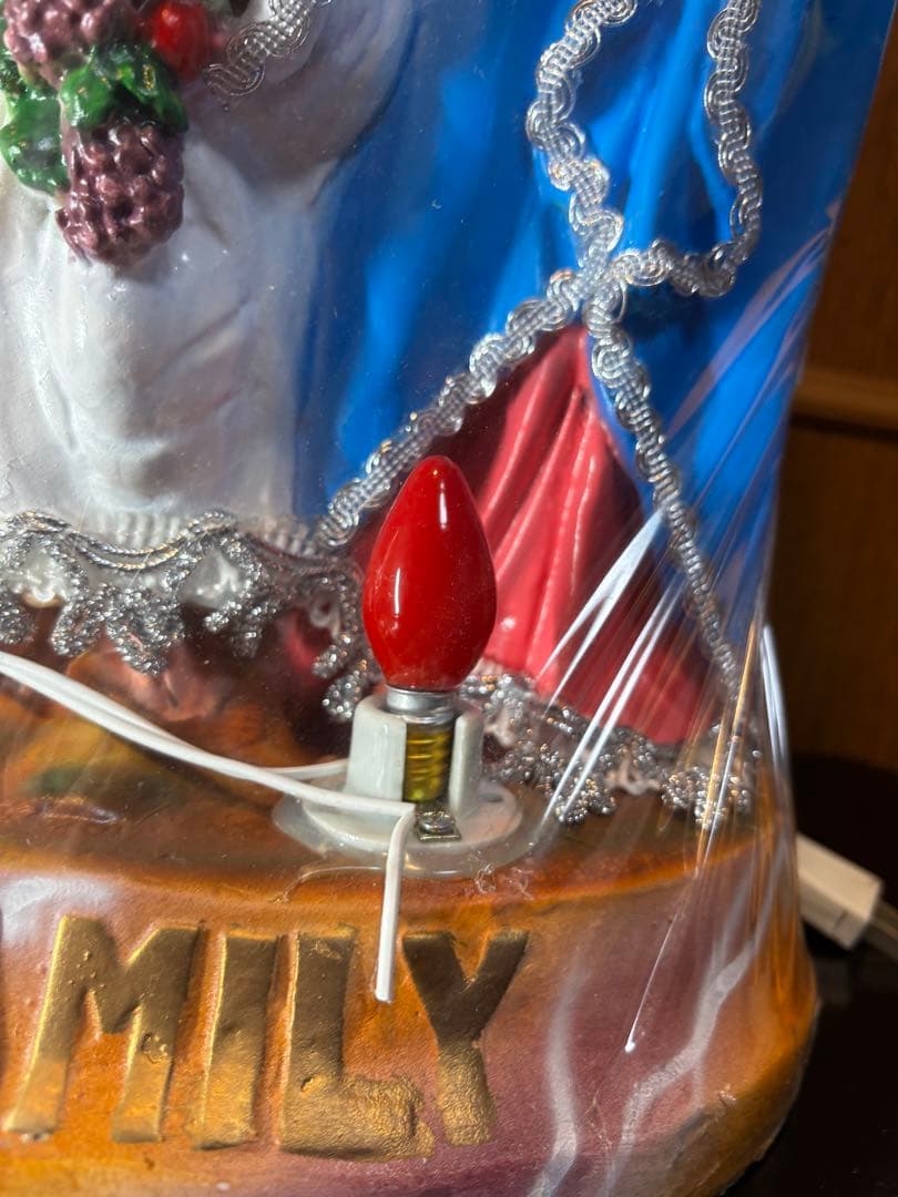 HOLY FAMILY 聖家族 ライト点灯 47cm チカーノ メキシコ 宗教像