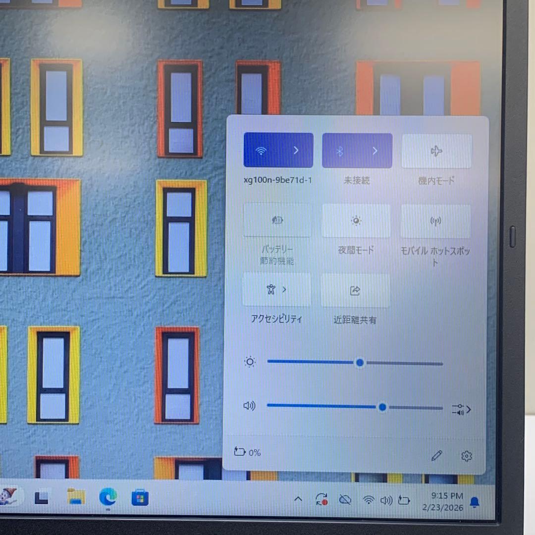 Windowsノート本体 NEC VersaPro i3-1115G4 8GB SSD256GB