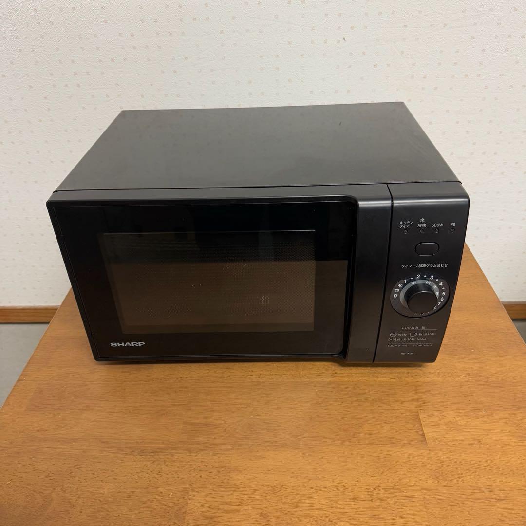 ● 極美品 SHARP シャープ RE-TM18-B ブラック 電子レンジ