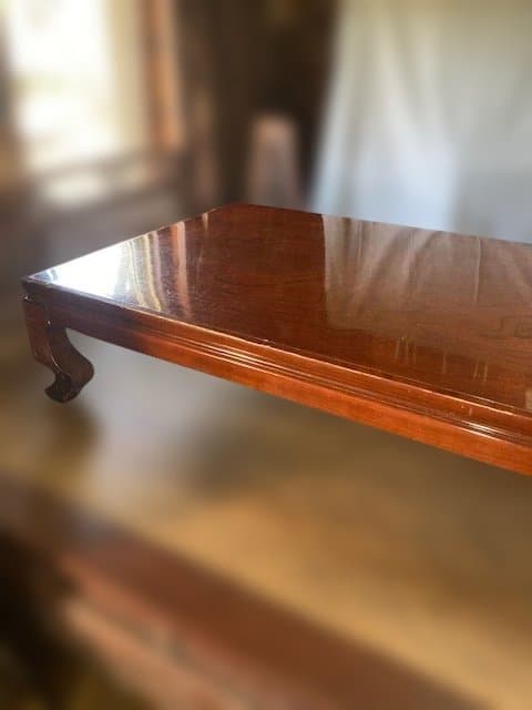 大型座敷テーブル　木製座卓　天板良好中古品