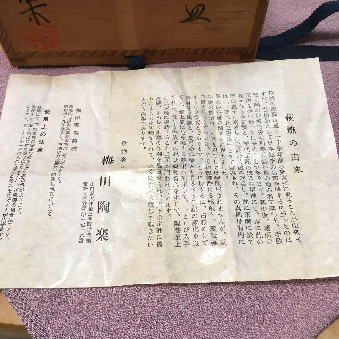 0548　萩焼 窯元 梅田陶楽 皿 5客 セット