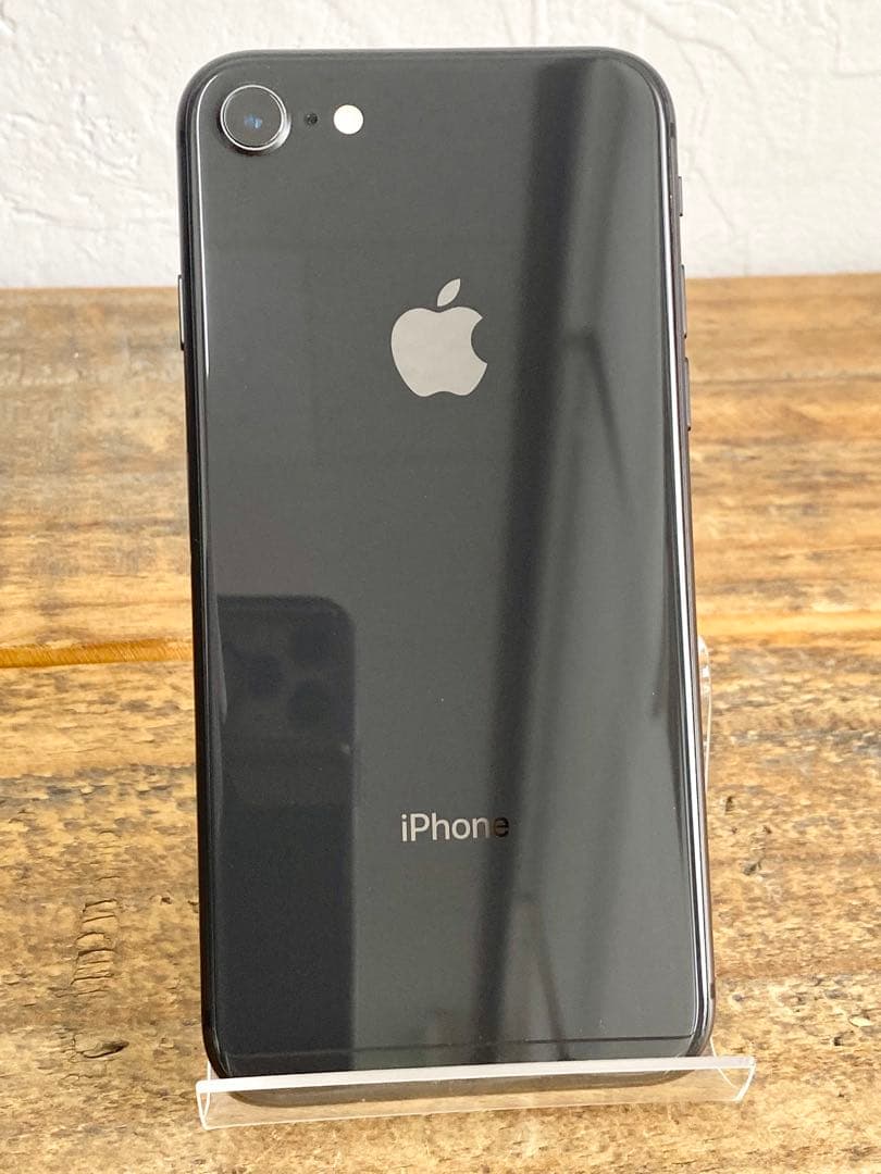 iPhone8 64GB 本体のみ グレイ NQ782J/A B88％ 送無