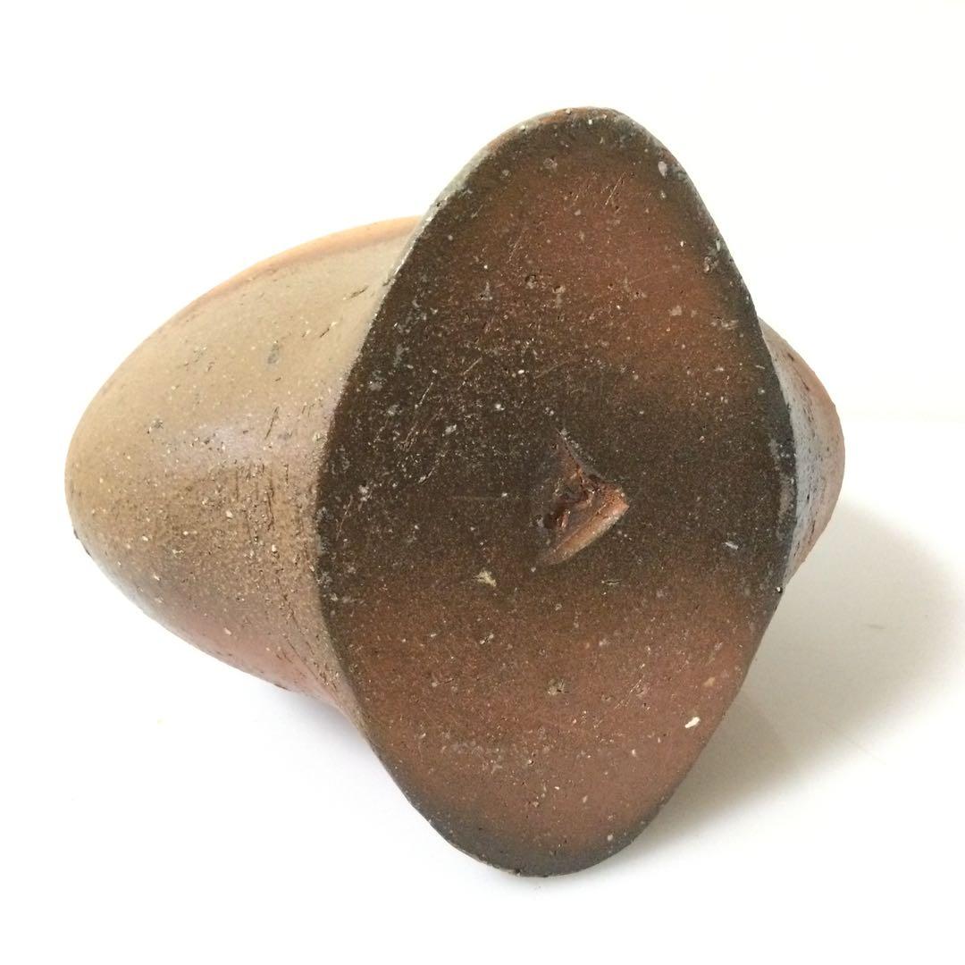 備前焼 創作花瓶 花入 隠崎隆一作 供箱 供布 真作保証 M