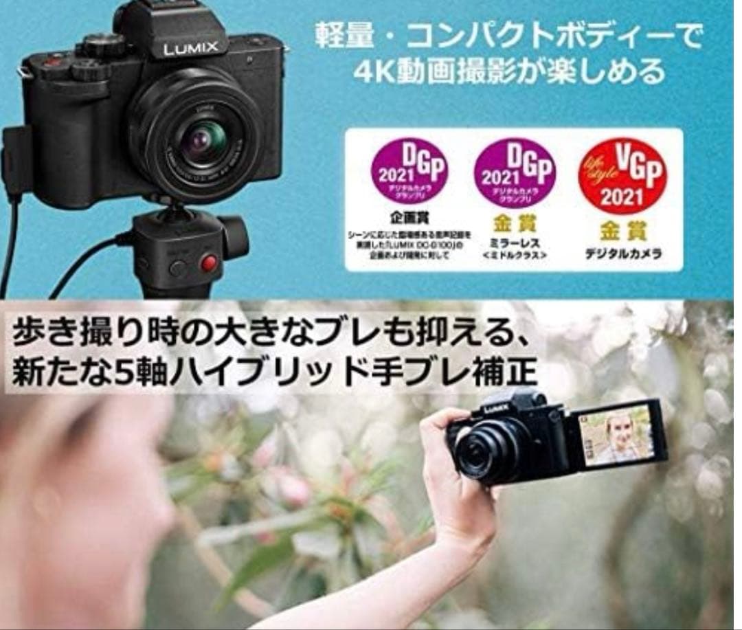 【美品】LUMIX DC-G100V ミラーレス コンパクト一眼