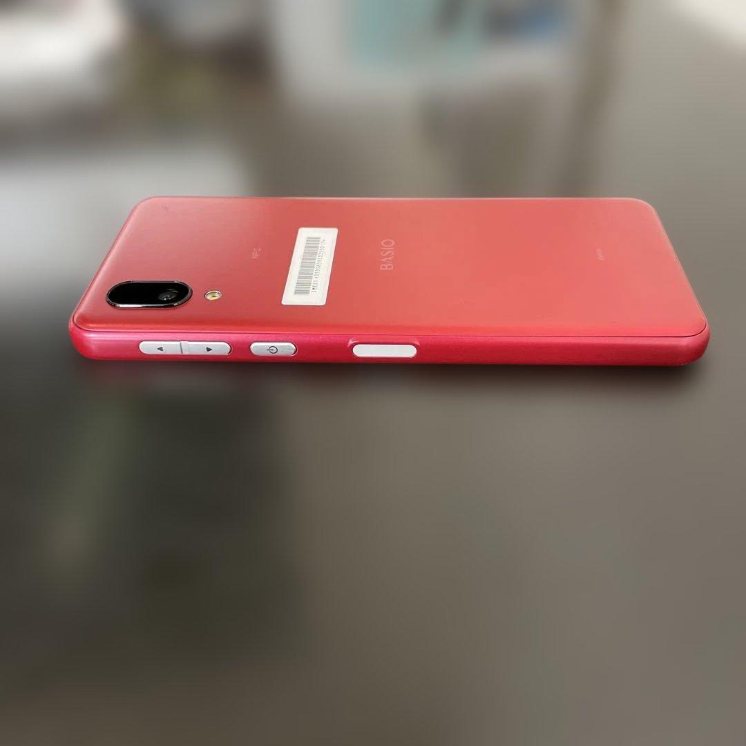 SHARP BASIO active 64GB 赤　スマートフォン