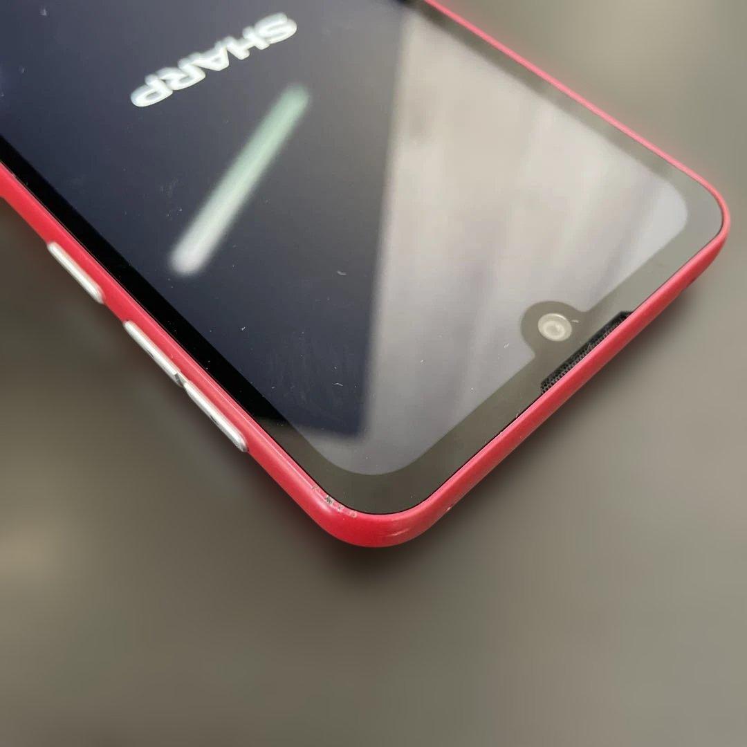 SHARP BASIO active 64GB 赤　スマートフォン