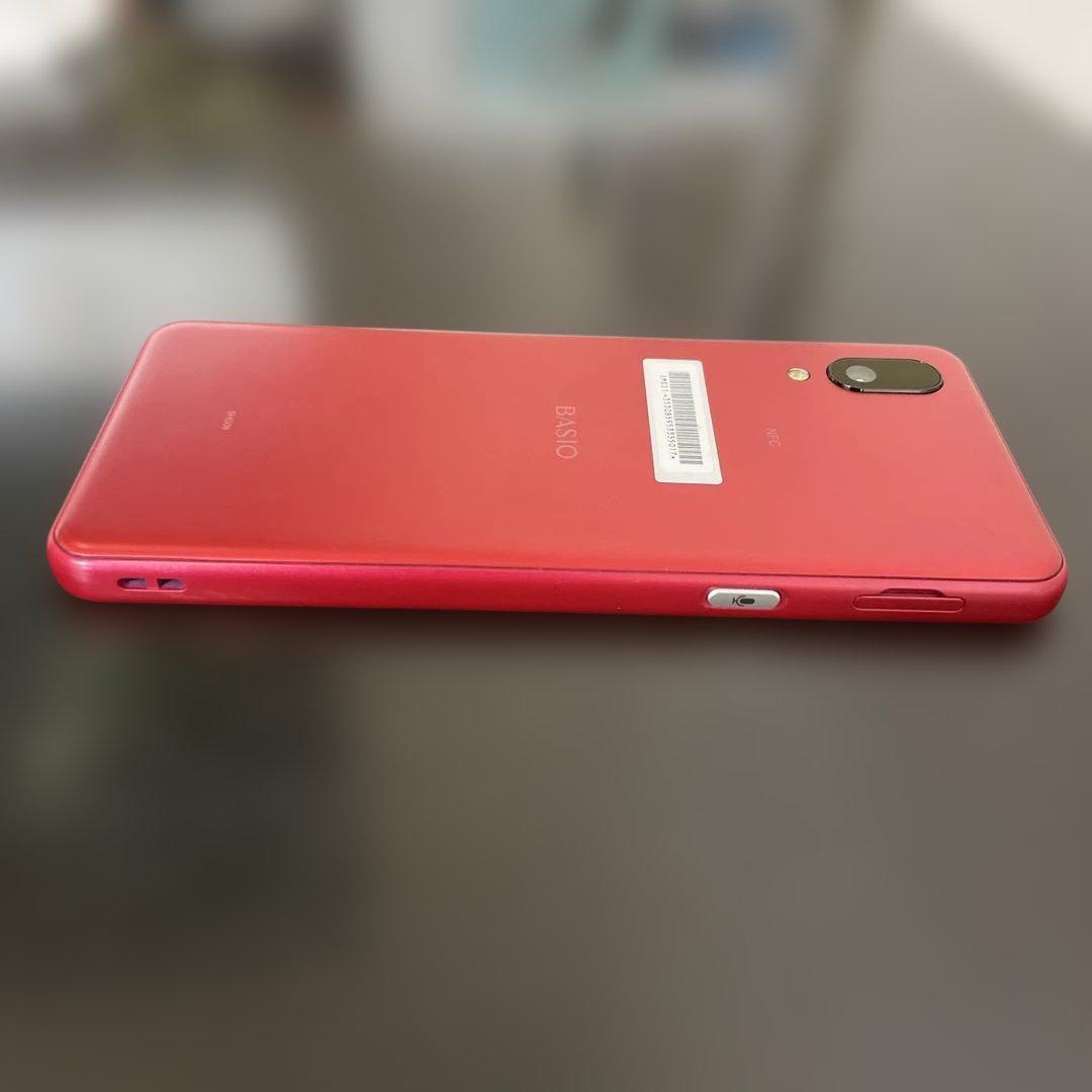 SHARP BASIO active 64GB 赤　スマートフォン
