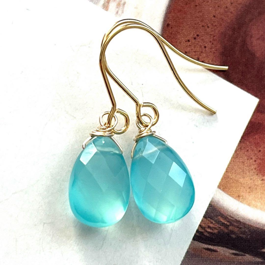 海子☺︎ 1点作品☆ 変形ストロベリークォーツピアス　イヤリングに変更可能☺︎