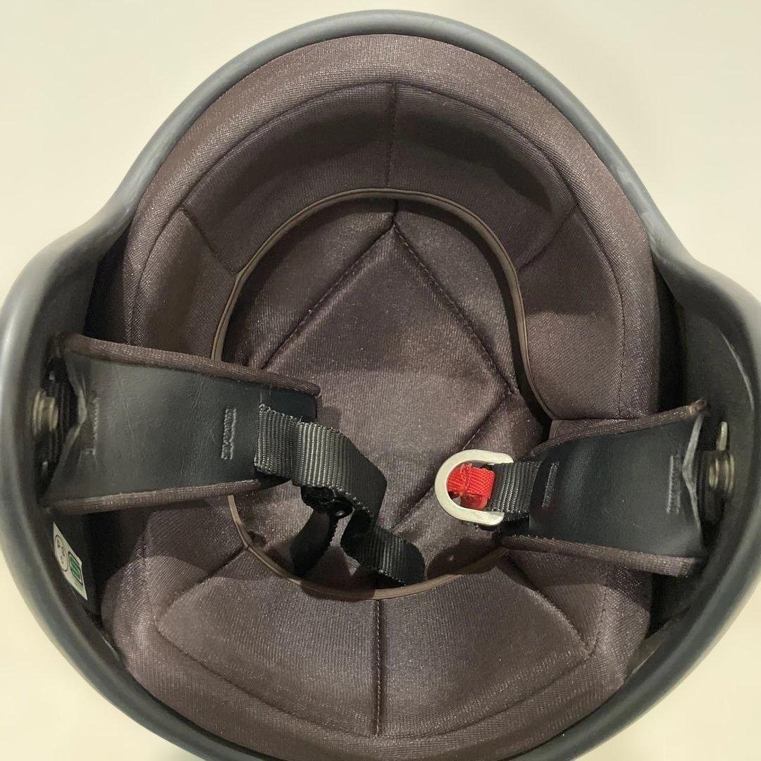 ゴールドメタリック ジェットヘルメット