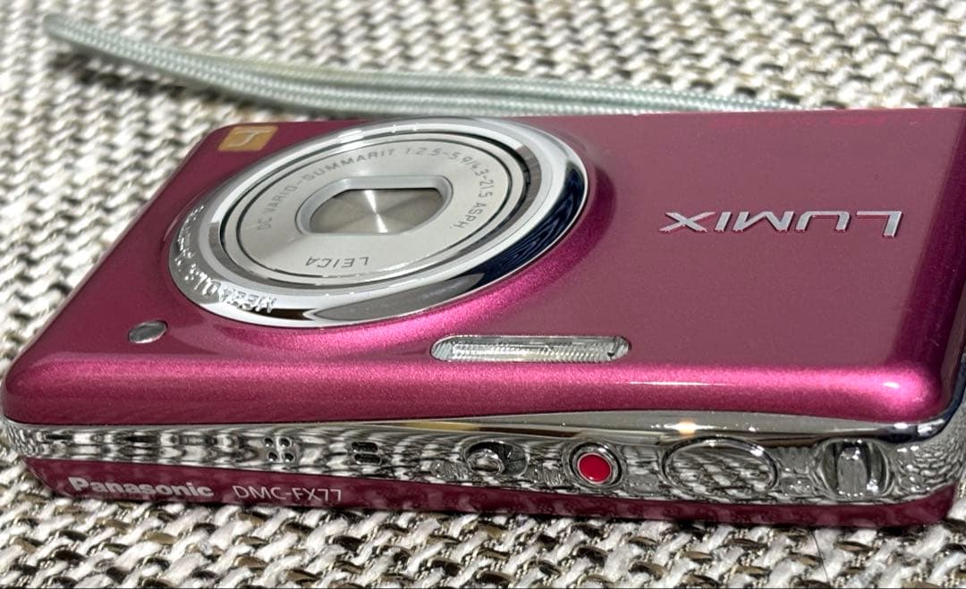 バッテリー2個★パナソニック★デジタルカメラ★ルミックスFX77★ピンク