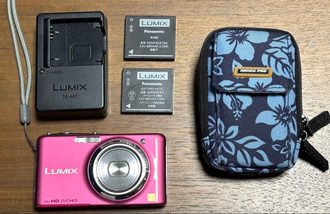バッテリー2個★パナソニック★デジタルカメラ★ルミックスFX77★ピンク