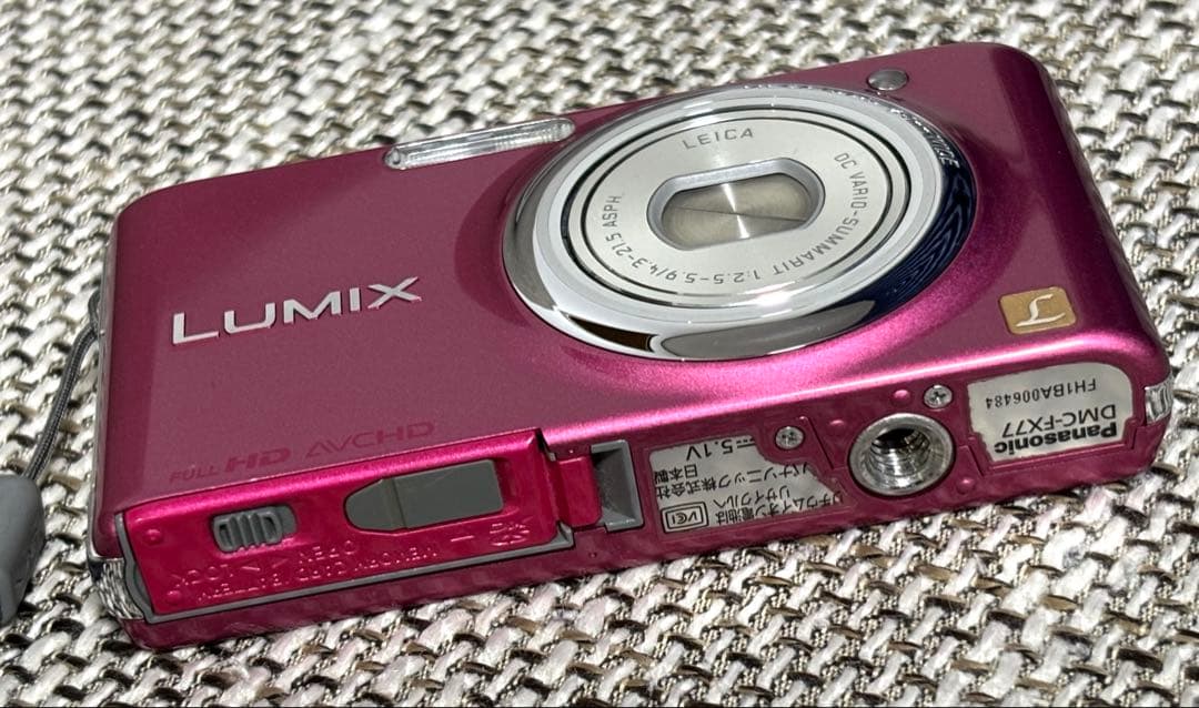 バッテリー2個★パナソニック★デジタルカメラ★ルミックスFX77★ピンク