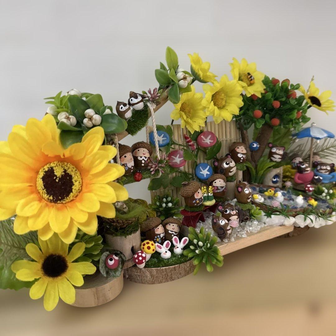 どんぐりアート♡summerおまかせオブジェ2点♡