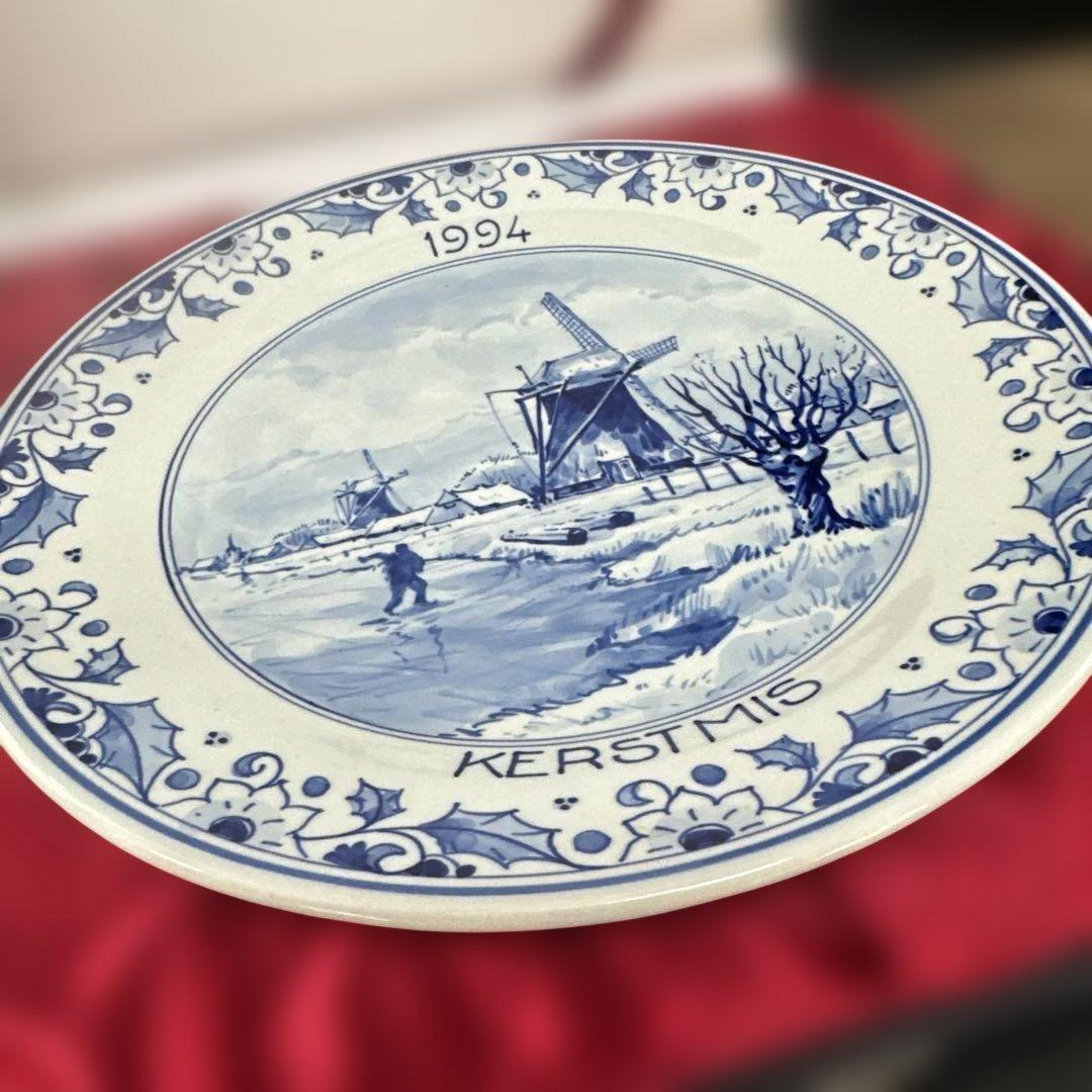 「ロイヤル・デルフト」クリスマスプレート1994