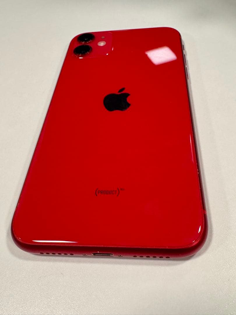 【美品】Apple iPhone 11 (RED) 本体 64GB