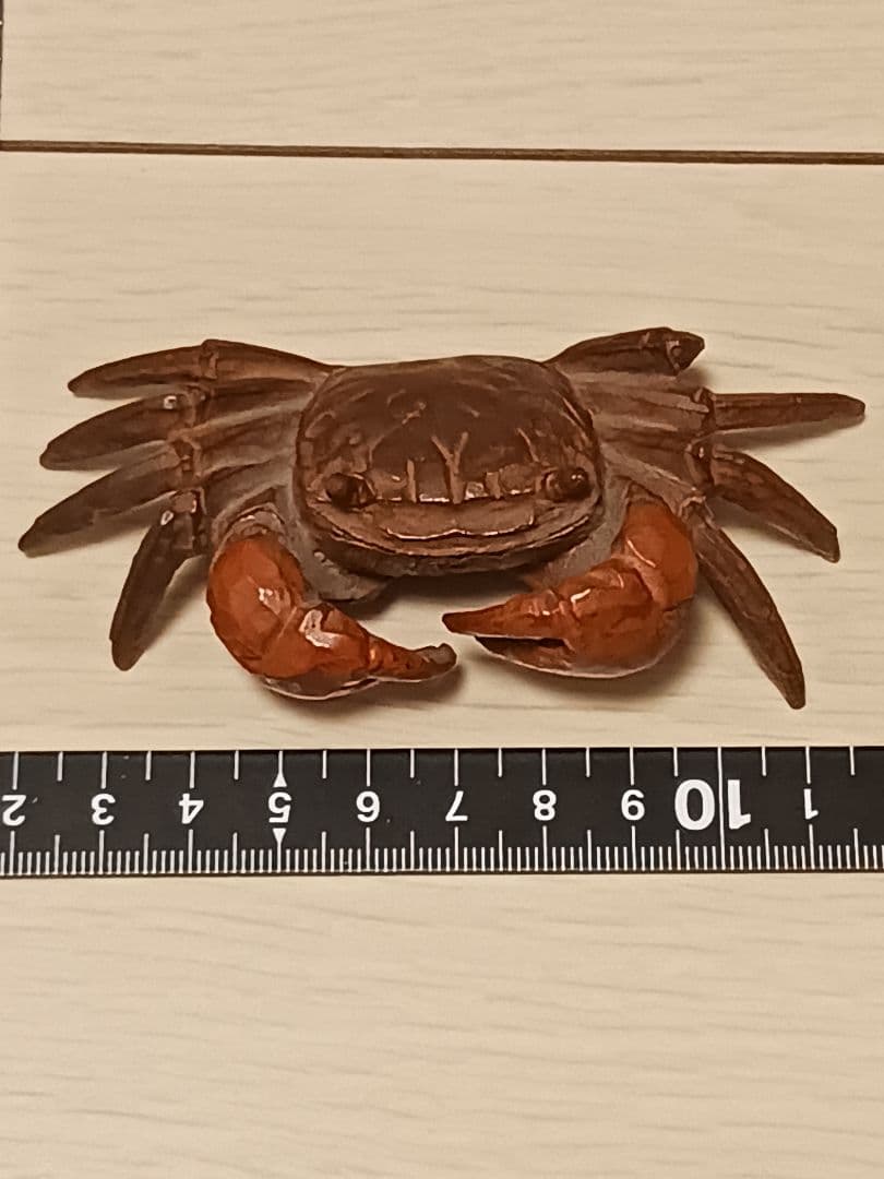 宮本理三郎 作 ブロンズ蟹置物 横行千里 カニ 共箱付 師：佐藤玄々