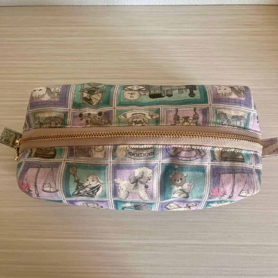 yukiemon ボックスポーチ TOYナイトボックス♡ ラベンダー×グリーン