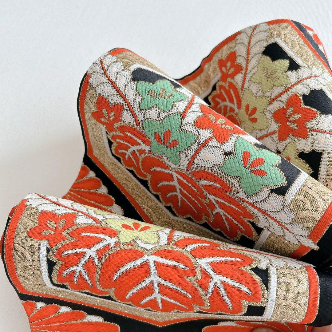 フルセット 七五三 7歳女の子 長着＆長襦袢＆帯＆小物　赤地　のし柄　毬　扇子