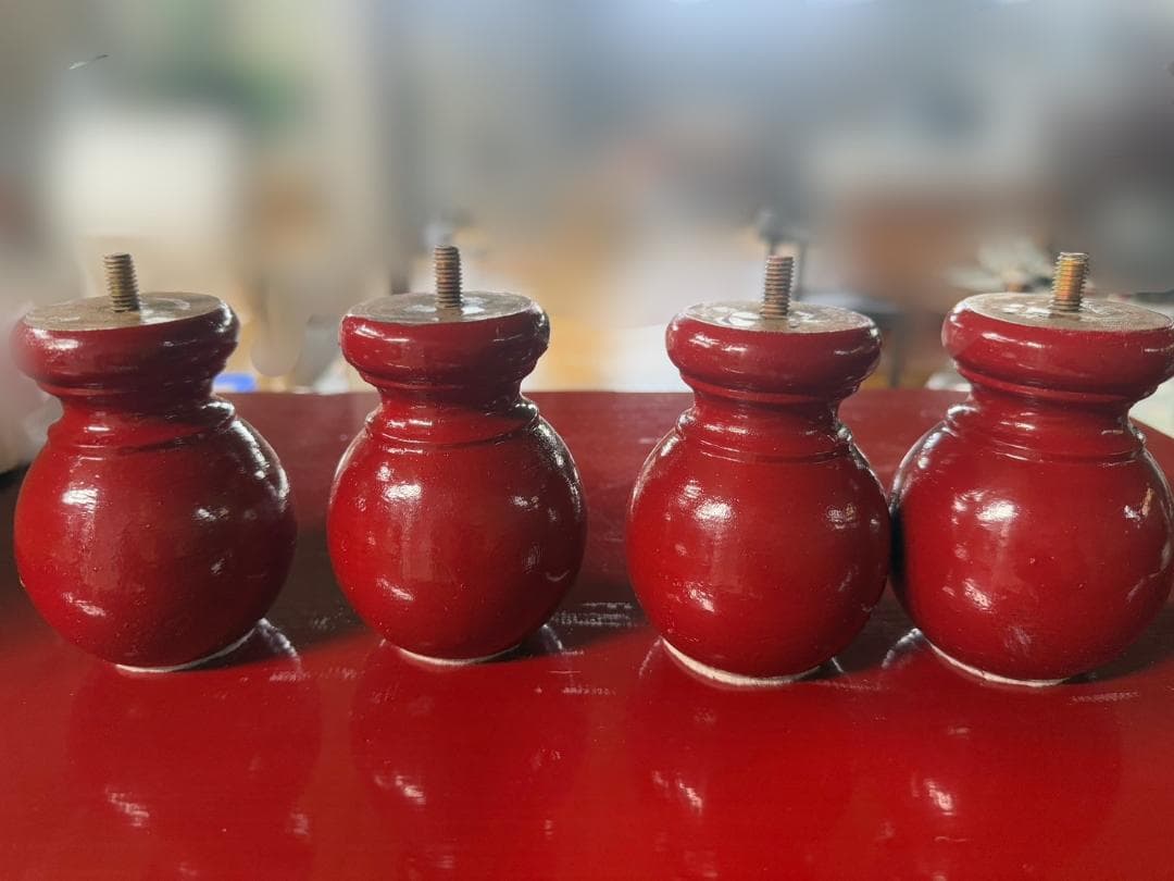 アンティーク 木製 収納棚 脚付き