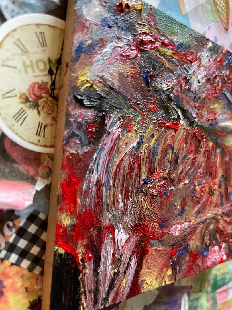 【534】 東方Project 油彩画 油絵 フランドール 絵 直筆原画 一点物