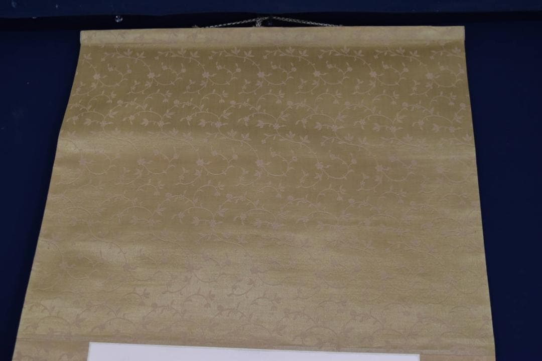 【真作】伊藤西湖/米法夏景山水画賛/山水帆舟図/掛軸☆宝船☆AB-487