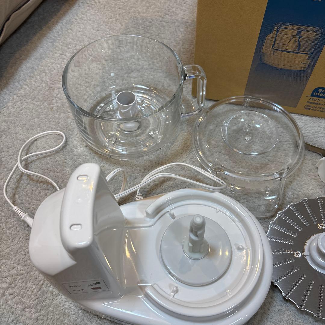 美品/Panasonic/フードプロセッサー/MK-K48P-W