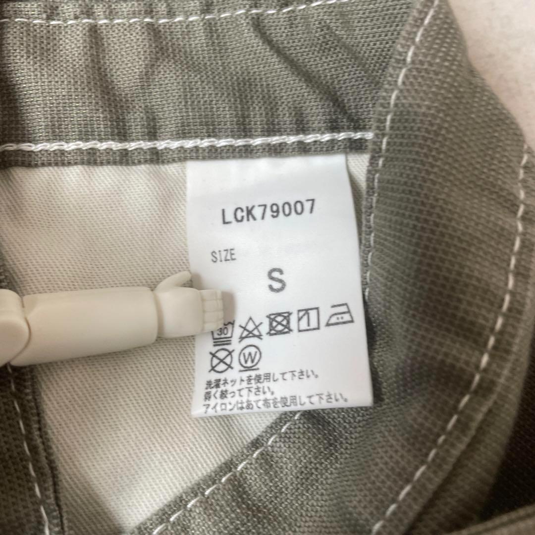 【タグ付き】 LEE オーバーオールエプロン カーキストレッチダック