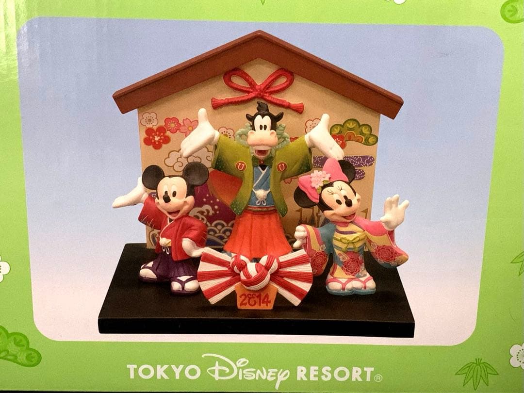ディズニーリゾート お正月飾り フィギュア 2014年 レア ミッキー ミニー
