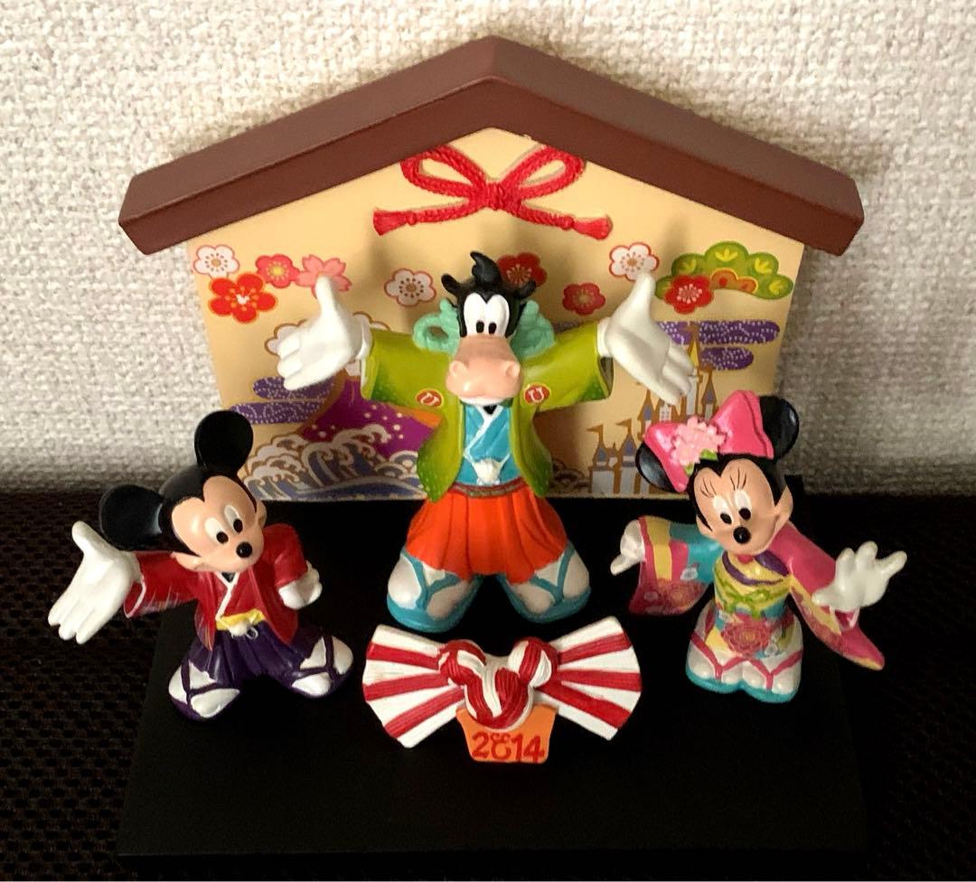 ディズニーリゾート お正月飾り フィギュア 2014年 レア ミッキー ミニー