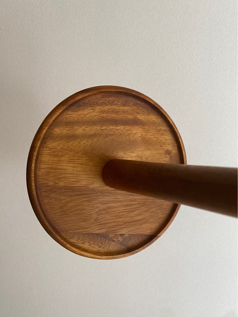 アンティーク ビンテージ 小物 ハット 帽子 台座 木製 置物 美品