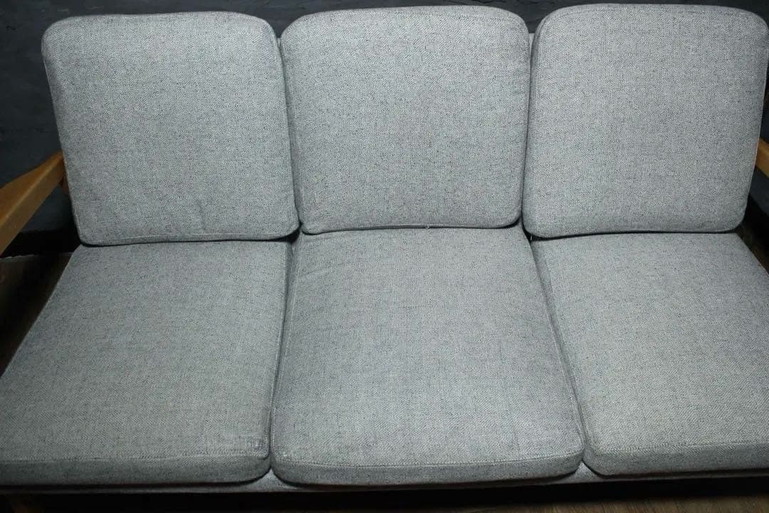 首都圏送無料〜MOSS14万天然木アルダー無垢材 3人がけソファ モモナチユラル