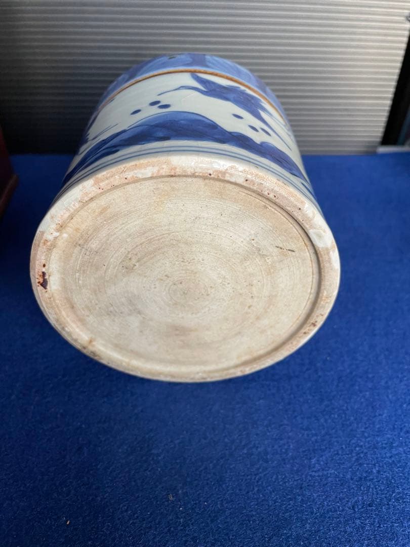 煙草盆　染付灰いれ