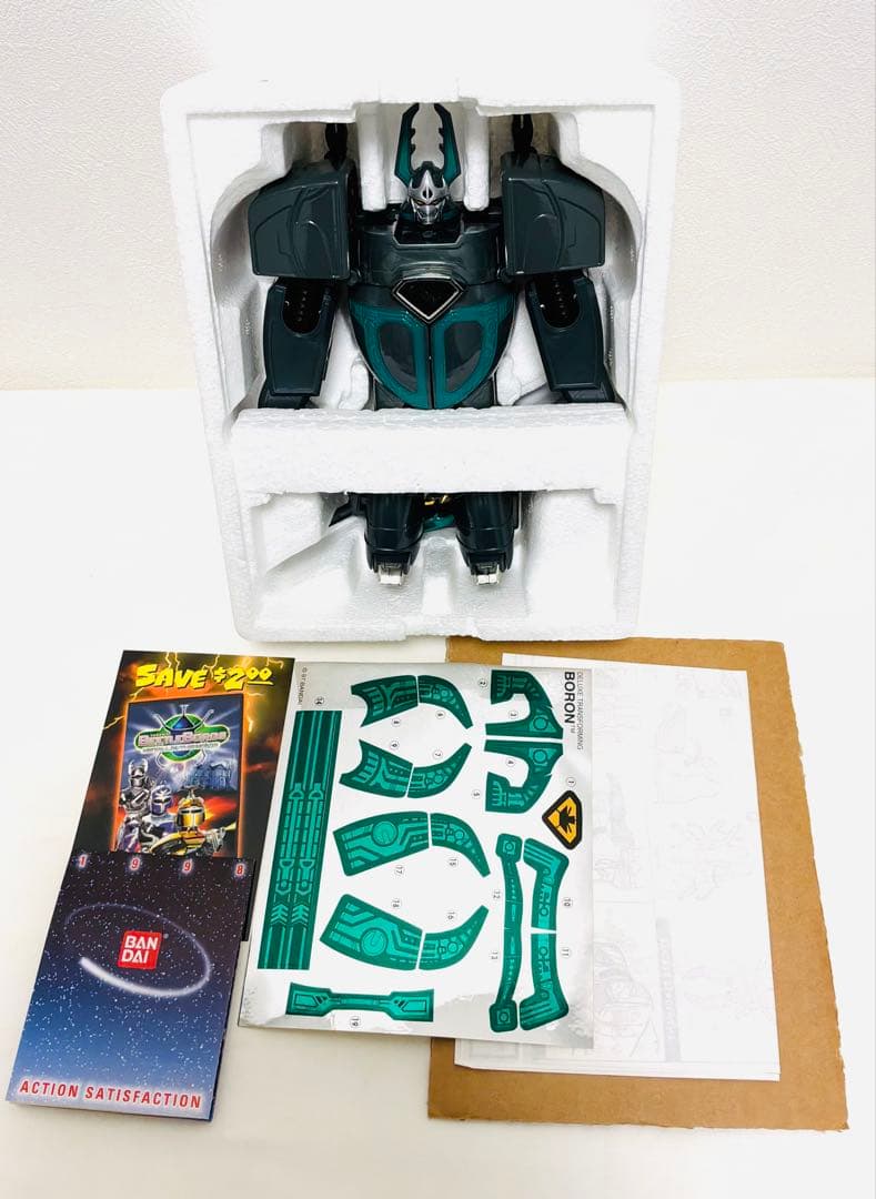 ビーファイターカブト　クワガタイタン、シール未使用、部品未使用、完品