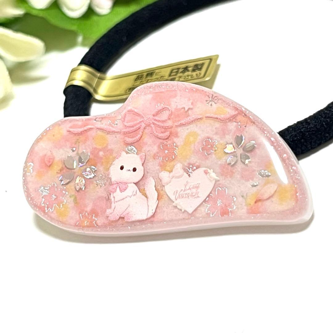 chie様お取り置きですＮｏ．280 猫 レジン ハート キーホルダー マーカー