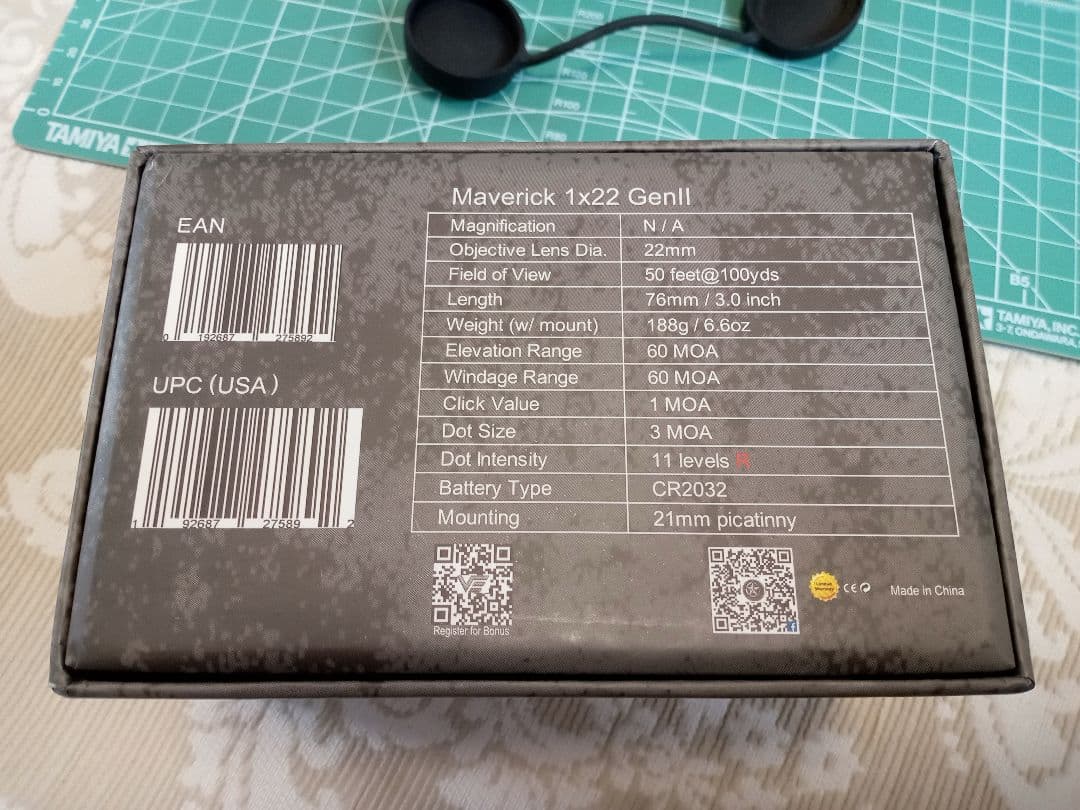 VECTOR OPTICS Maverick 1x22 GenII 中古