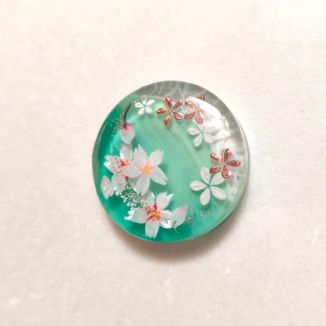 【1004】ハンドメイド　レジン　ヘアゴム　ポニーフック