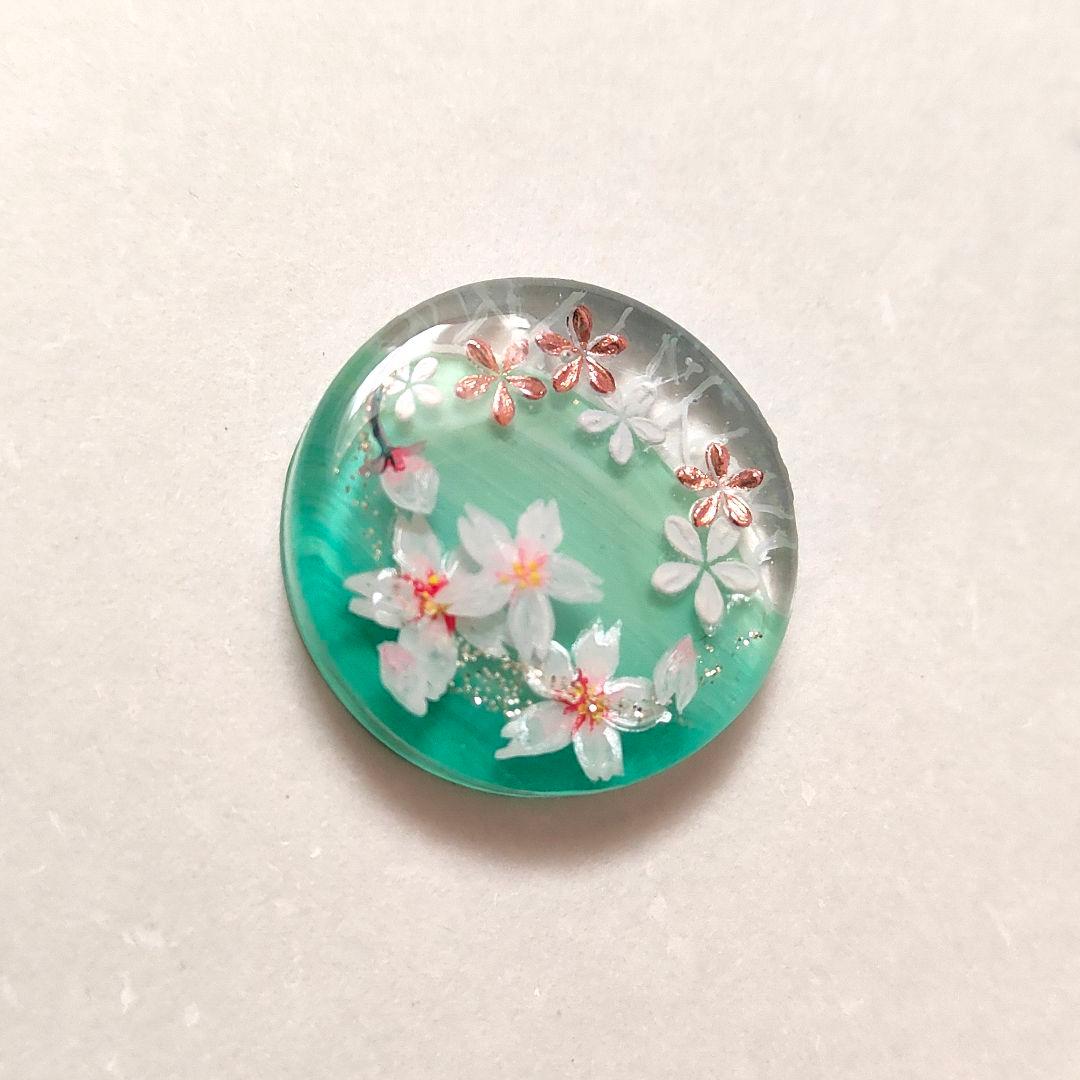 【1004】ハンドメイド　レジン　ヘアゴム　ポニーフック