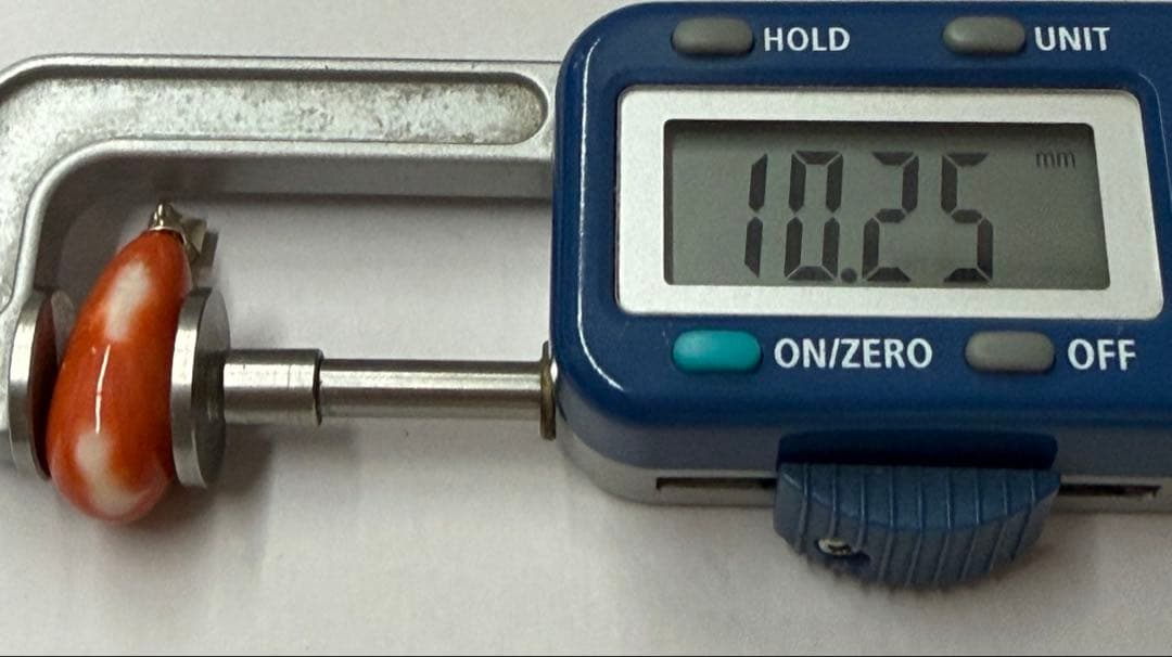 248天然珊瑚オレンジドロップ型ペンダント 約13.59mm シルバー
