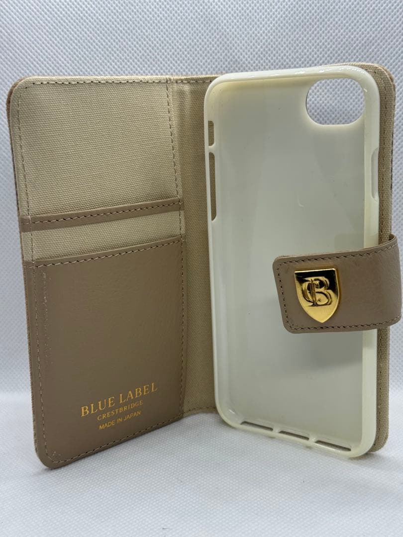 BLUE LABEL iphoneSE2 SE3 7 8 手帳型ケース
