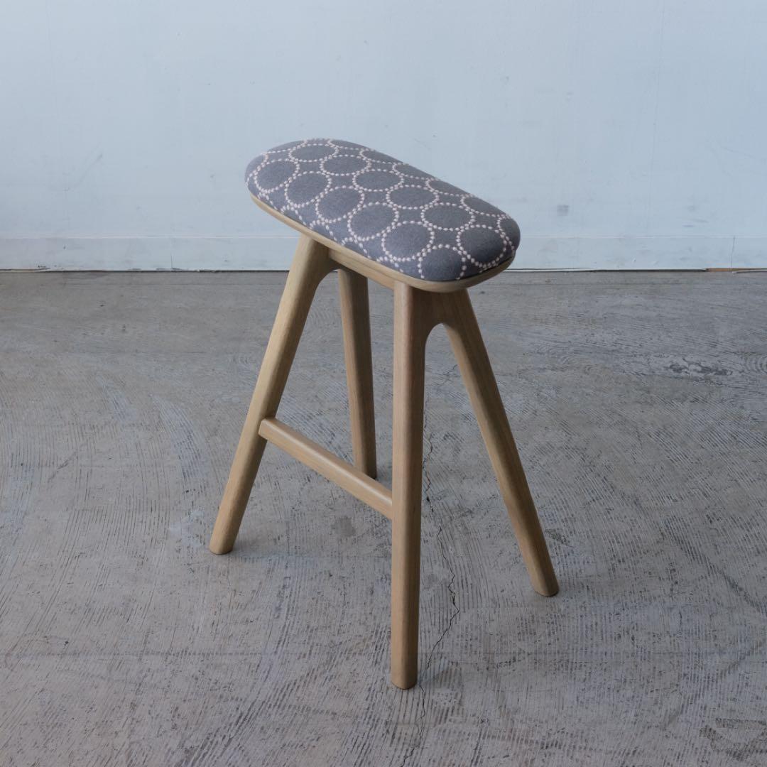 キッチンスツールNA H530＋ミナ ペルホネン　タンバリン