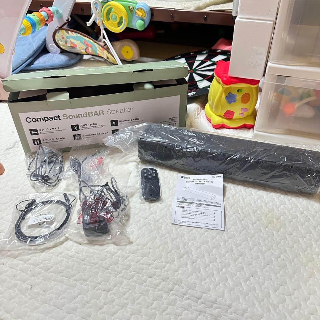 サンワ コンパクトサウンドバースピーカー