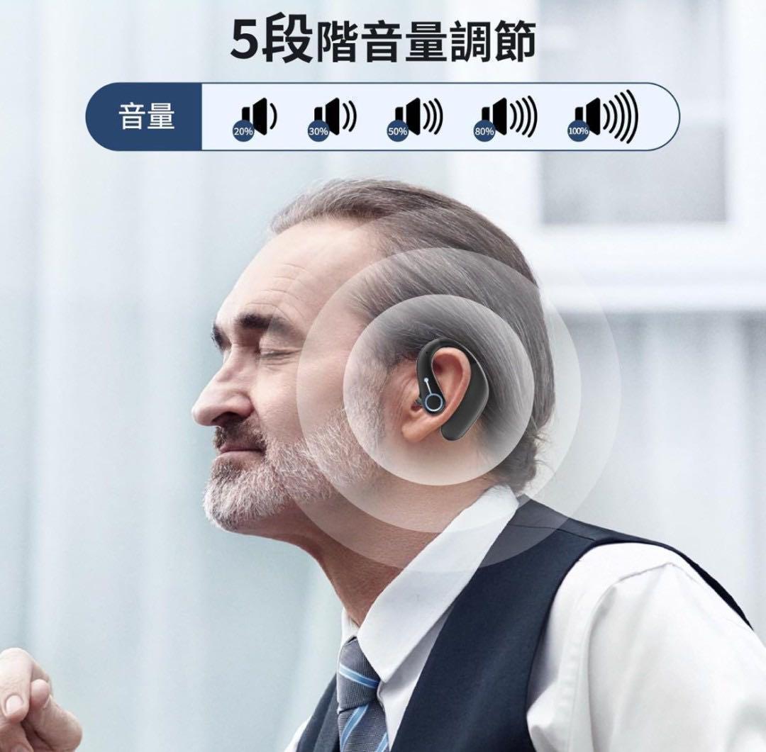 集音器 両耳/片耳対応 充電式 ワイヤレス 耳掛け式集音器 小型 軽量