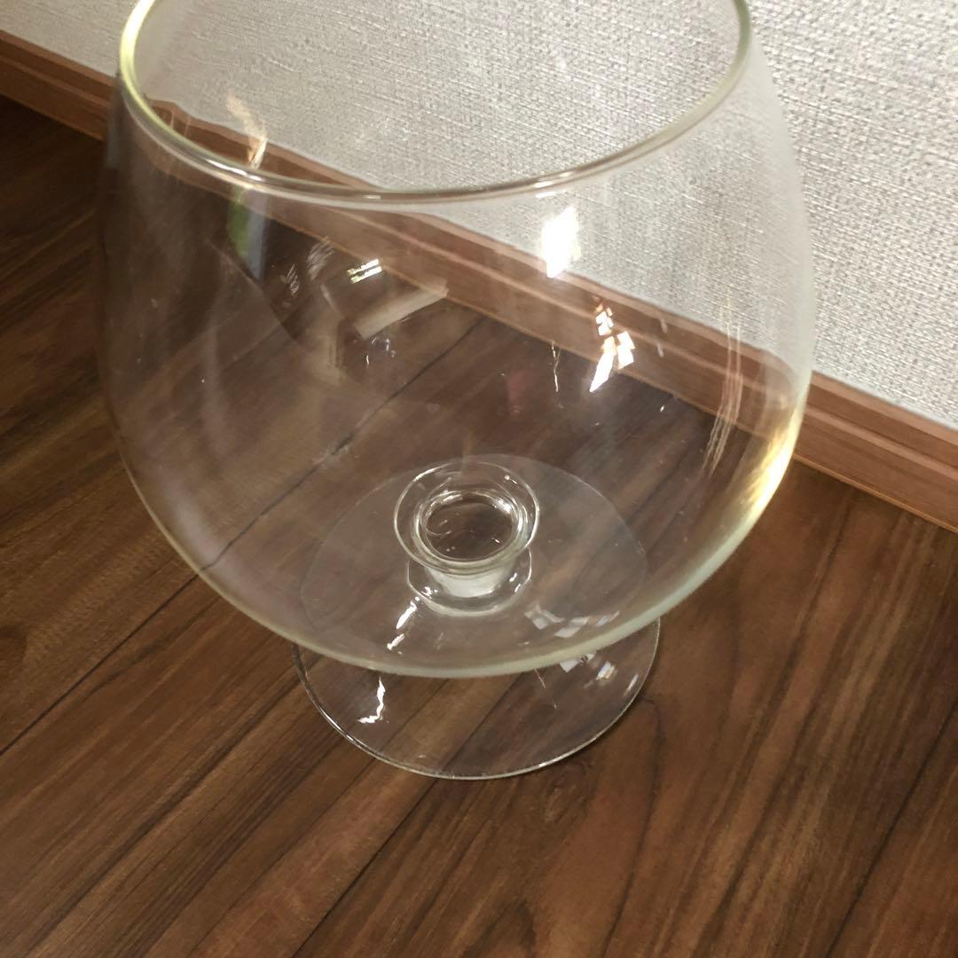 お値下げ　ガラス　花器　花瓶　水中花　テラリウム　金魚鉢　ガラスの器　オブジェ