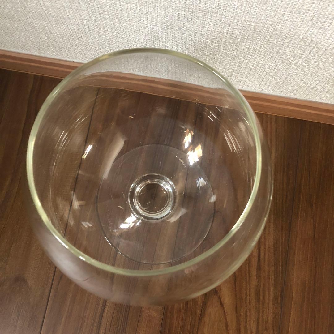 お値下げ　ガラス　花器　花瓶　水中花　テラリウム　金魚鉢　ガラスの器　オブジェ