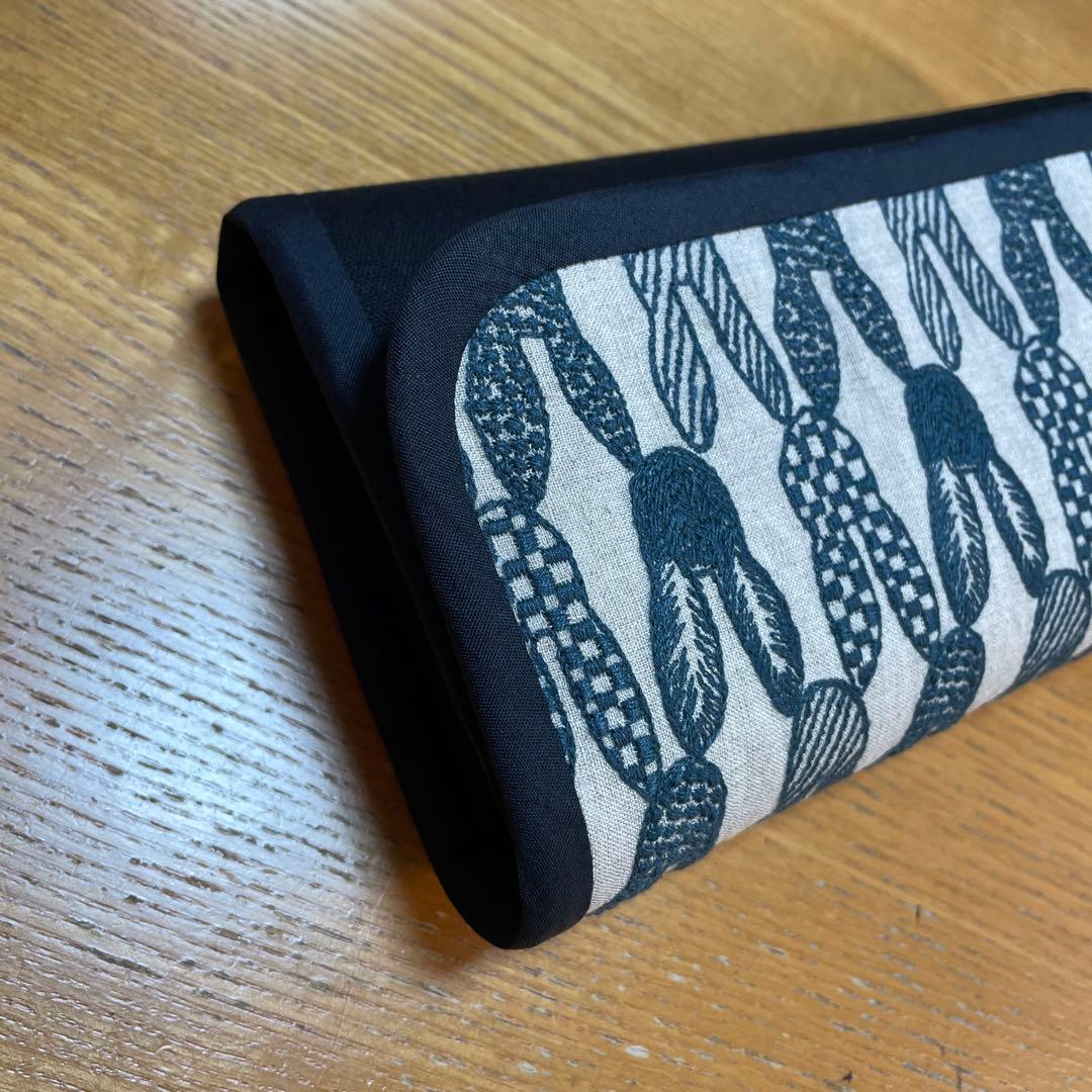 長財布　やりくり財布　ハンドメイド　ミナペルホネン