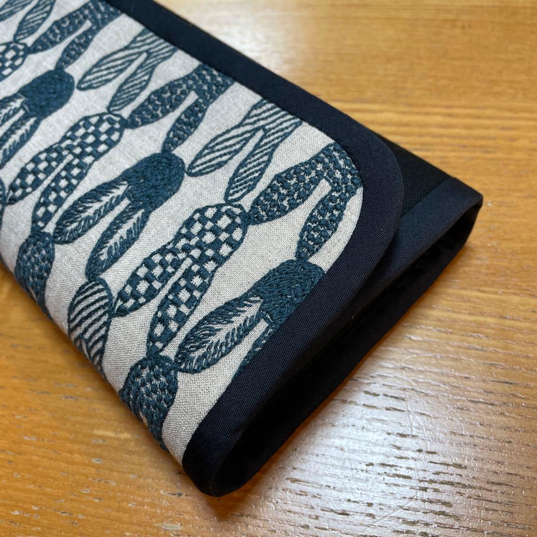長財布　やりくり財布　ハンドメイド　ミナペルホネン