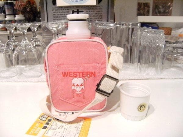 日本製★当時物 WESTERN ウエスタン 女の子 少女 インディアン 水筒