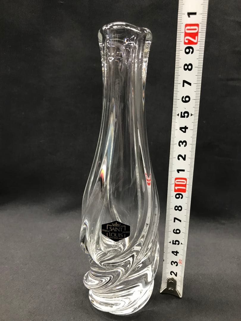 【経年美品】SAINT LOUIS 花瓶　ベース