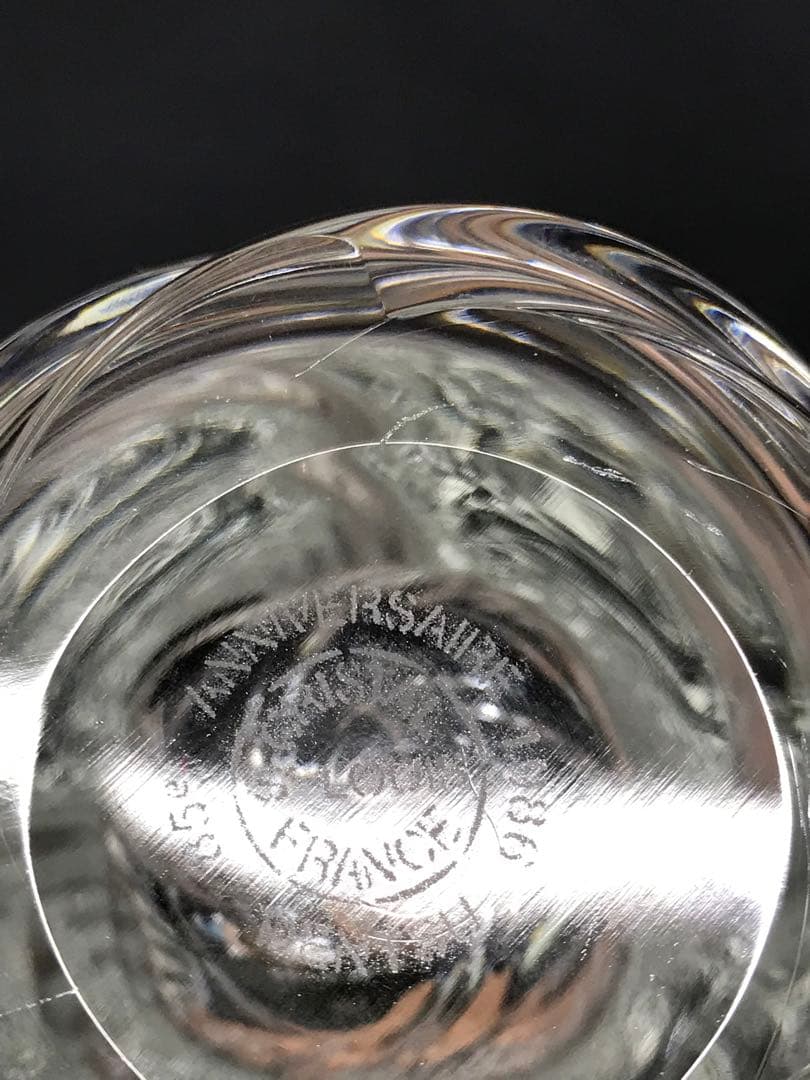 【経年美品】SAINT LOUIS 花瓶　ベース