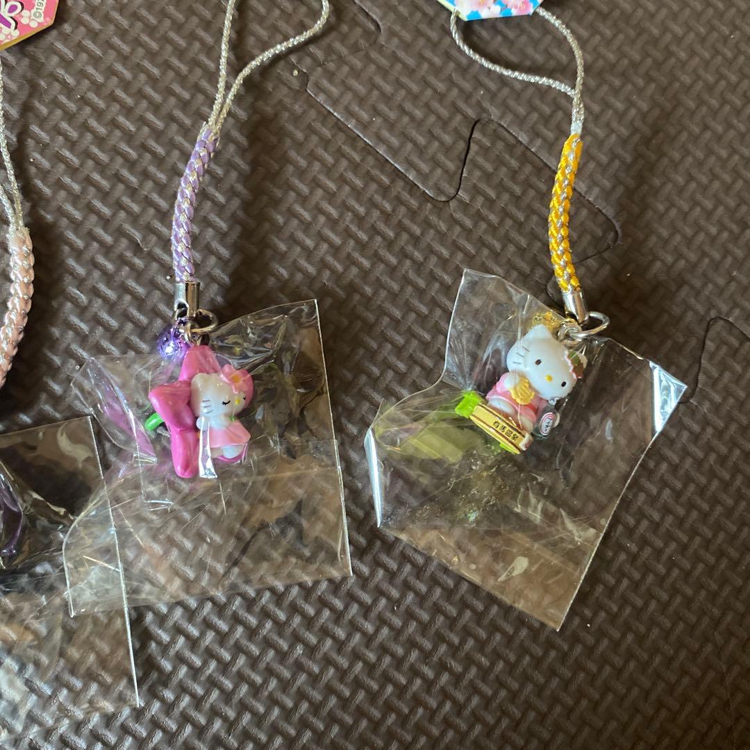 ハローキティ ストラップ 5個セット希少